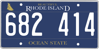 RI license plate 682414