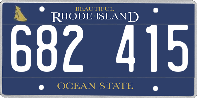 RI license plate 682415