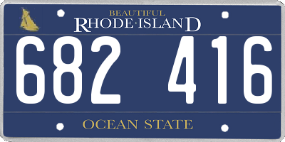 RI license plate 682416