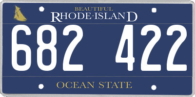 RI license plate 682422