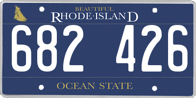 RI license plate 682426
