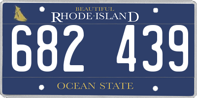 RI license plate 682439