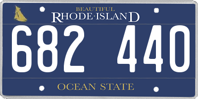 RI license plate 682440