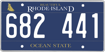 RI license plate 682441