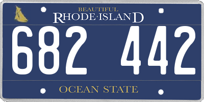 RI license plate 682442