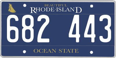 RI license plate 682443