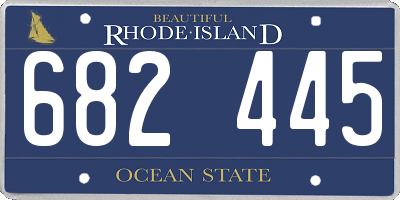 RI license plate 682445