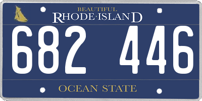 RI license plate 682446