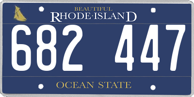 RI license plate 682447