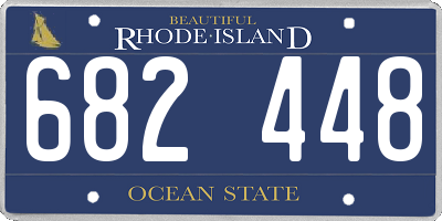 RI license plate 682448
