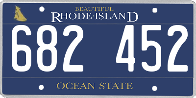 RI license plate 682452