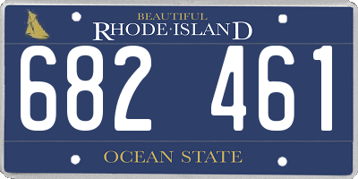 RI license plate 682461