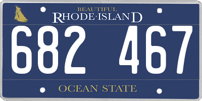 RI license plate 682467