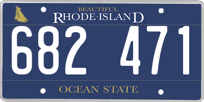 RI license plate 682471