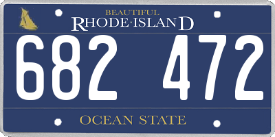 RI license plate 682472