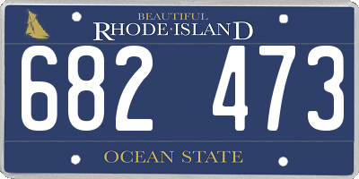 RI license plate 682473