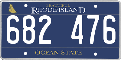RI license plate 682476