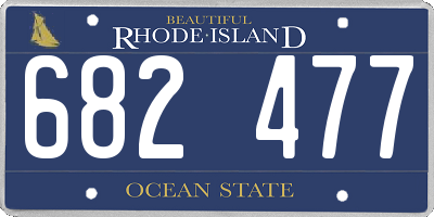 RI license plate 682477