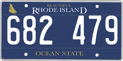 RI license plate 682479