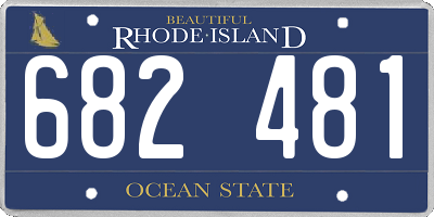 RI license plate 682481