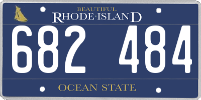 RI license plate 682484