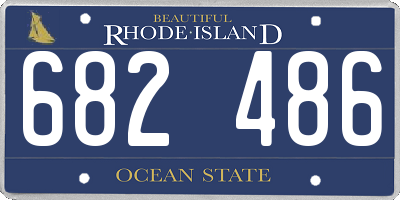 RI license plate 682486