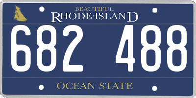 RI license plate 682488