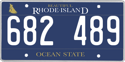 RI license plate 682489