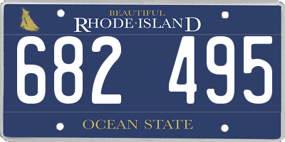 RI license plate 682495