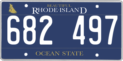 RI license plate 682497