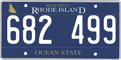 RI license plate 682499