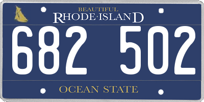 RI license plate 682502