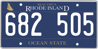 RI license plate 682505