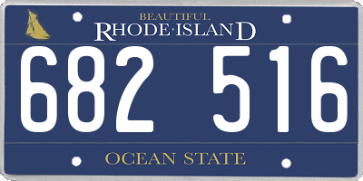 RI license plate 682516