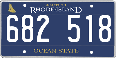 RI license plate 682518