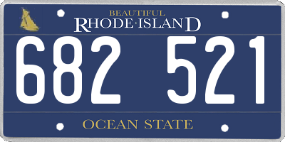 RI license plate 682521