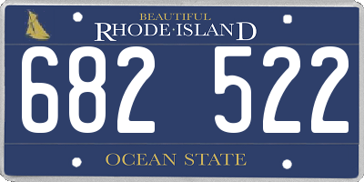 RI license plate 682522
