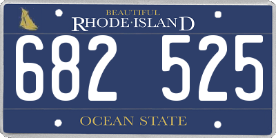 RI license plate 682525