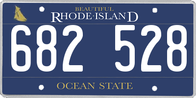 RI license plate 682528