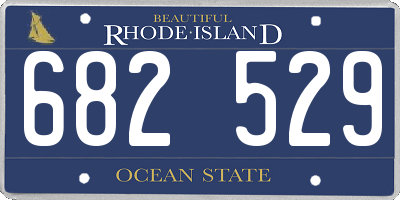 RI license plate 682529