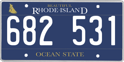 RI license plate 682531