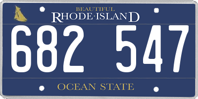 RI license plate 682547