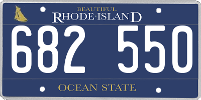 RI license plate 682550