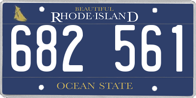 RI license plate 682561