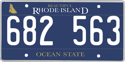 RI license plate 682563