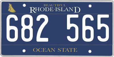 RI license plate 682565