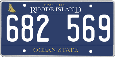 RI license plate 682569