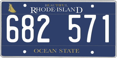 RI license plate 682571