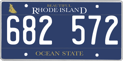 RI license plate 682572