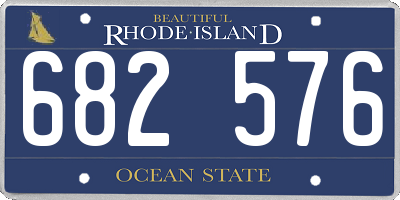 RI license plate 682576